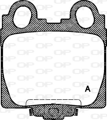 Open Parts BPA0743.04 - Тормозные колодки, дисковые, комплект autodnr.net