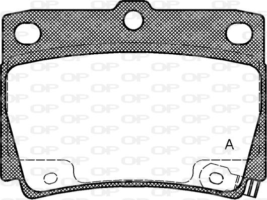 Open Parts BPA0750.02 - Гальмівні колодки, дискові гальма autocars.com.ua