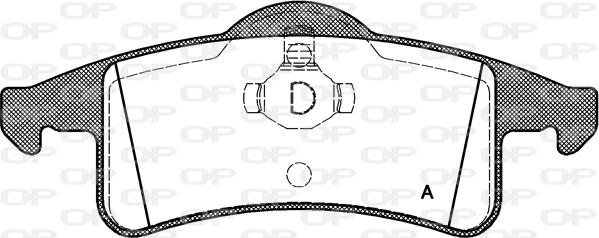 Open Parts BPA0758.00 - Гальмівні колодки, дискові гальма autocars.com.ua