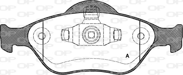 Open Parts BPA0766.00 - Гальмівні колодки, дискові гальма autocars.com.ua