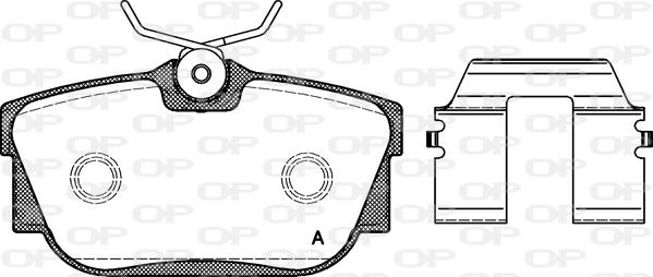 Open Parts BPA0767.10 - Гальмівні колодки, дискові гальма autocars.com.ua