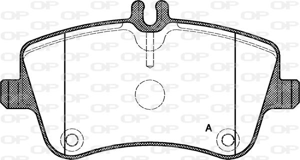 Open Parts BPA0768.00 - Гальмівні колодки, дискові гальма autocars.com.ua