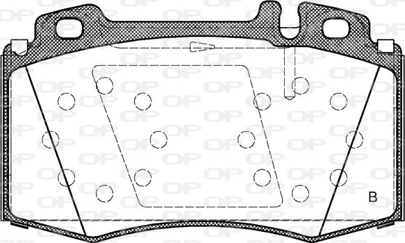 Open Parts BPA0769.02 - Гальмівні колодки, дискові гальма autocars.com.ua