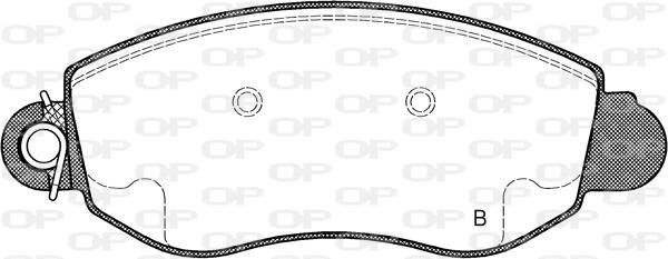 Open Parts BPA0772.02 - Гальмівні колодки, дискові гальма autocars.com.ua