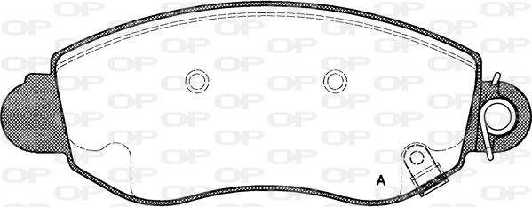 Open Parts BPA0772.02 - Гальмівні колодки, дискові гальма autocars.com.ua
