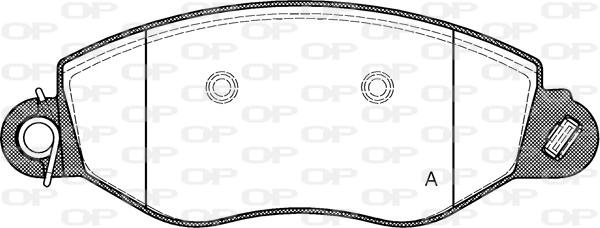 Open Parts BPA0772.12 - Гальмівні колодки, дискові гальма autocars.com.ua