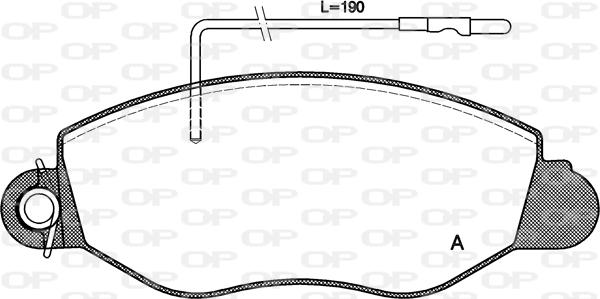 Open Parts BPA0772.22 - Гальмівні колодки, дискові гальма autocars.com.ua