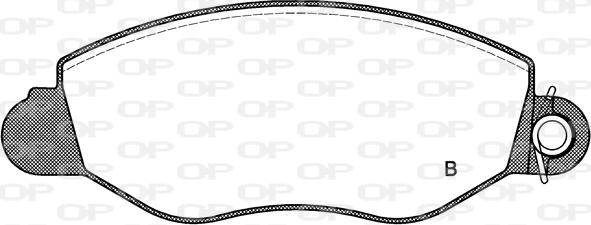 Open Parts BPA0772.22 - Гальмівні колодки, дискові гальма autocars.com.ua