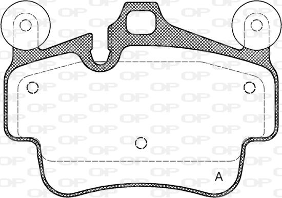 Open Parts BPA0773.20 - Гальмівні колодки, дискові гальма autocars.com.ua