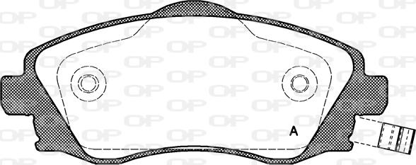 Open Parts BPA0774.02 - Гальмівні колодки, дискові гальма autocars.com.ua