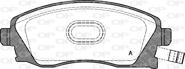 Open Parts BPA0774.12 - Гальмівні колодки, дискові гальма autocars.com.ua