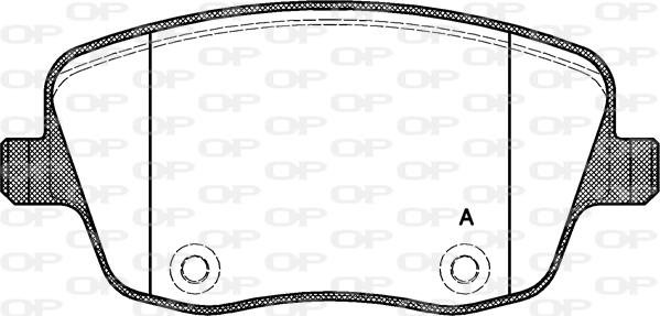 Open Parts BPA0775.00 - Гальмівні колодки, дискові гальма autocars.com.ua