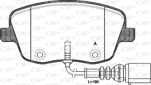 Open Parts BPA0775.01 - Гальмівні колодки, дискові гальма autocars.com.ua