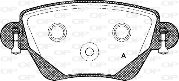 Open Parts BPA0777.00 - Гальмівні колодки, дискові гальма autocars.com.ua