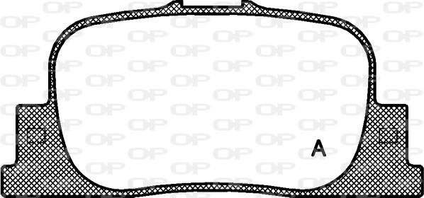 Open Parts BPA0801.00 - Гальмівні колодки, дискові гальма autocars.com.ua