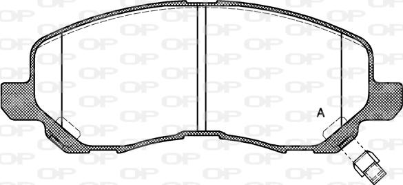 Open Parts BPA0804.12 - Гальмівні колодки, дискові гальма autocars.com.ua