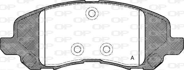 Open Parts BPA0804.20 - Гальмівні колодки, дискові гальма autocars.com.ua