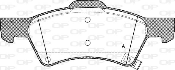 Open Parts BPA0810.02 - Гальмівні колодки, дискові гальма autocars.com.ua