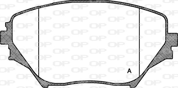 Open Parts BPA0813.00 - Гальмівні колодки, дискові гальма autocars.com.ua
