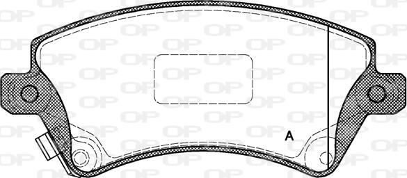 Open Parts BPA0822.12 - Тормозные колодки, дисковые, комплект autodnr.net