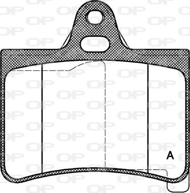 Open Parts BPA0830.00 - Тормозные колодки, дисковые, комплект autodnr.net