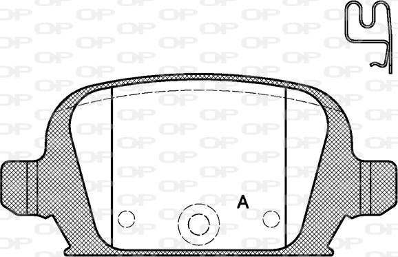 Open Parts BPA0835.02 - Гальмівні колодки, дискові гальма autocars.com.ua