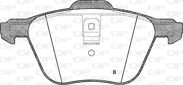 Open Parts BPA0836.02 - Гальмівні колодки, дискові гальма autocars.com.ua