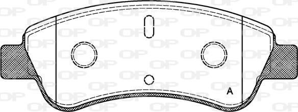 Open Parts BPA0840.10 - Гальмівні колодки, дискові гальма autocars.com.ua