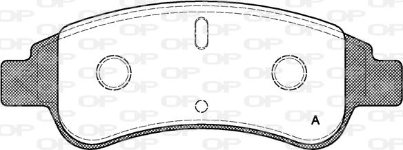 Open Parts BPA0840.30 - Гальмівні колодки, дискові гальма autocars.com.ua