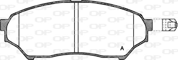 Open Parts BPA0845.01 - Тормозные колодки, дисковые, комплект autodnr.net