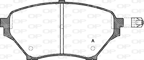 Open Parts BPA0850.02 - Тормозные колодки, дисковые, комплект autodnr.net