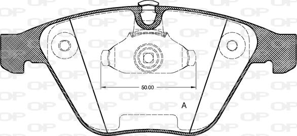 Open Parts BPA0857.00 - Гальмівні колодки, дискові гальма autocars.com.ua