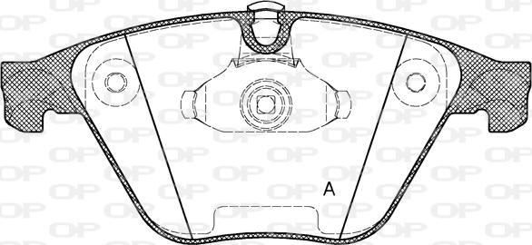 Open Parts BPA0857.20 - Гальмівні колодки, дискові гальма autocars.com.ua