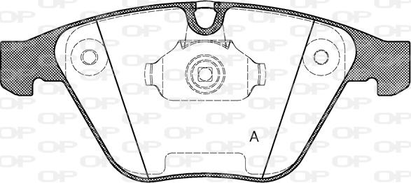 Open Parts BPA0857.30 - Гальмівні колодки, дискові гальма autocars.com.ua