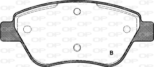 Open Parts BPA0858.01 - Гальмівні колодки, дискові гальма autocars.com.ua