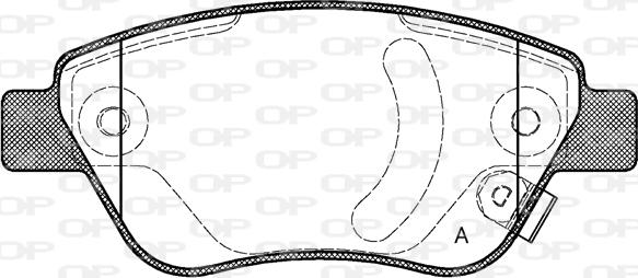 Open Parts BPA0858.31 - Гальмівні колодки, дискові гальма autocars.com.ua