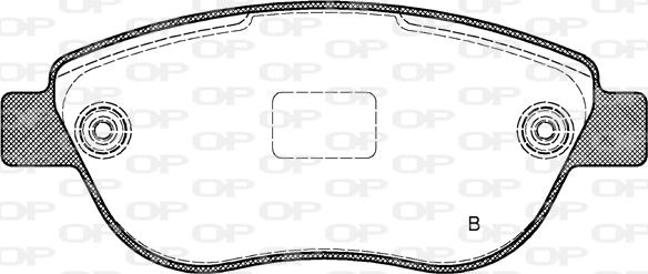 Open Parts BPA0859.11 - Гальмівні колодки, дискові гальма autocars.com.ua