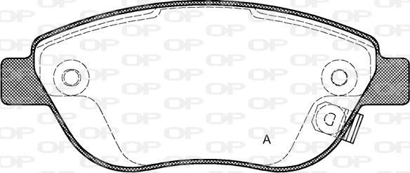 Open Parts BPA0859.21 - Гальмівні колодки, дискові гальма autocars.com.ua