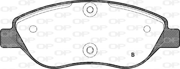 Open Parts BPA0860.01 - Гальмівні колодки, дискові гальма autocars.com.ua