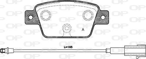 Open Parts BPA0861.12 - Гальмівні колодки, дискові гальма autocars.com.ua