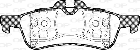 Open Parts BPA0862.00 - Гальмівні колодки, дискові гальма autocars.com.ua