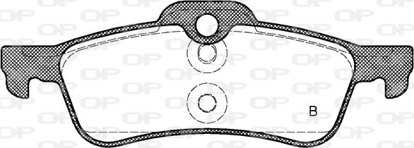 Open Parts BPA0862.12 - Гальмівні колодки, дискові гальма autocars.com.ua