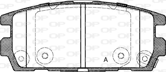 Open Parts BPA0877.02 - Гальмівні колодки, дискові гальма autocars.com.ua