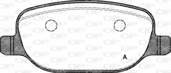 Open Parts BPA0878.00 - Гальмівні колодки, дискові гальма autocars.com.ua