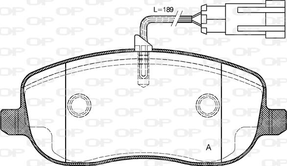 Open Parts BPA0879.31 - Гальмівні колодки, дискові гальма autocars.com.ua