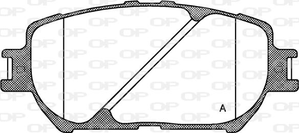 Open Parts BPA0884.00 - Гальмівні колодки, дискові гальма autocars.com.ua