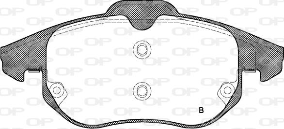 Open Parts BPA0888.00 - Гальмівні колодки, дискові гальма autocars.com.ua
