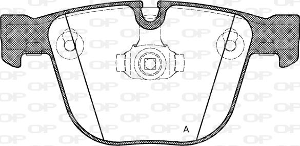 Open Parts BPA0892.00 - Гальмівні колодки, дискові гальма autocars.com.ua