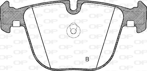 Open Parts BPA0892.20 - Гальмівні колодки, дискові гальма autocars.com.ua