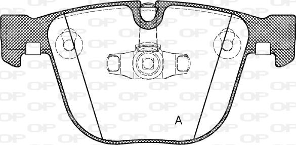 Open Parts BPA0892.20 - Гальмівні колодки, дискові гальма autocars.com.ua